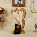 Eternal Love Wooden Sculpture