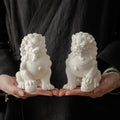 White Ceramic Lion Souvenir