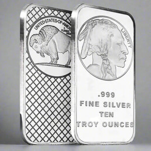 Liberty Buffalo Silver Bar ( 10 Troy Ounce )