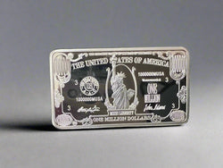 One Million Dollar Bill Silver Bar (1 Troy Ounce)