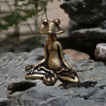 Zen Frog Meditation Statue